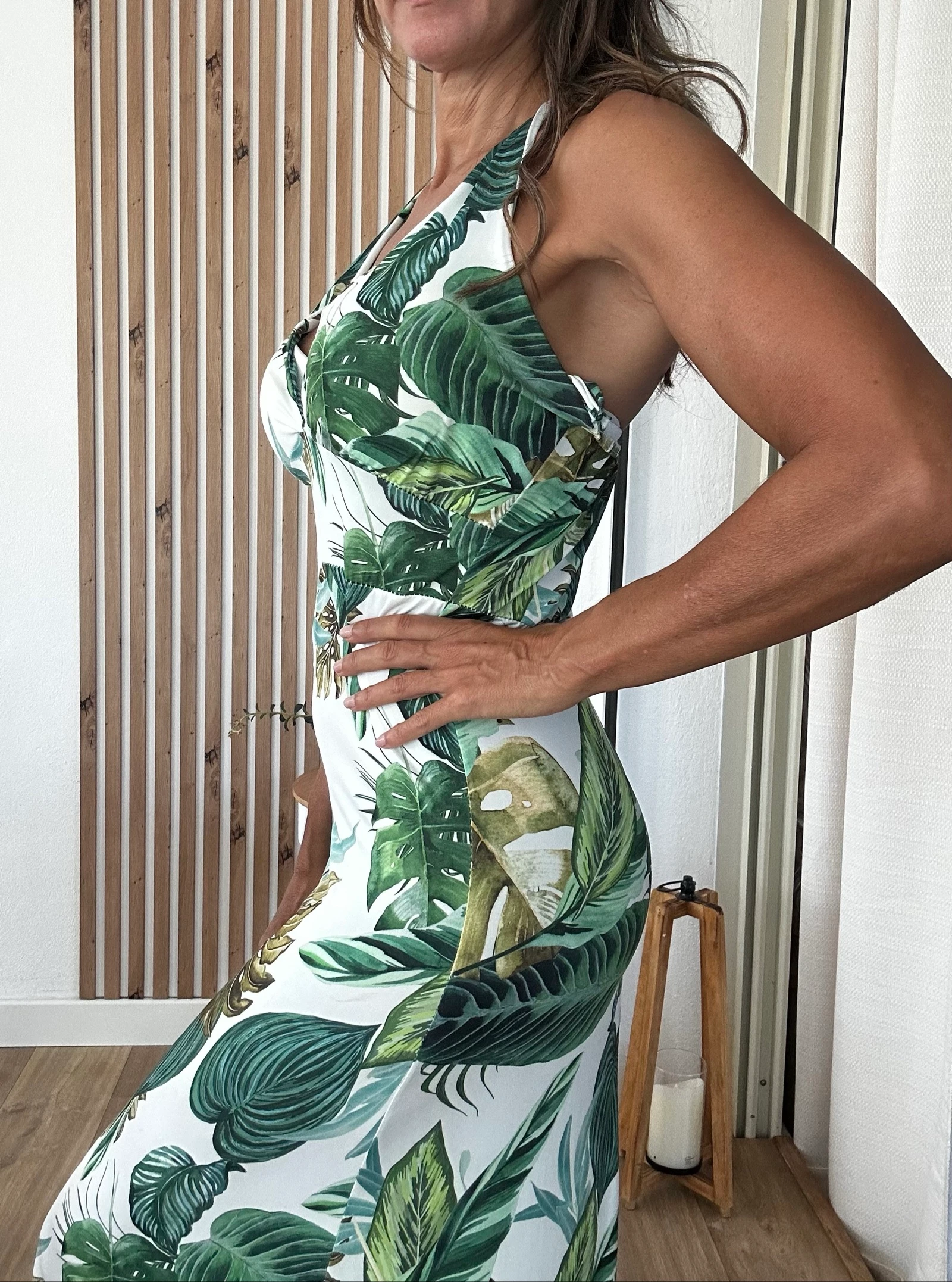 Vestido longo Made in Italy – Estampa tropical – Tamanho único S/M 🌿 – photo 8
